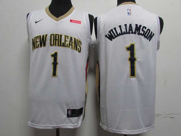 Pelicans 1 Zion Williamson White Earned Edition Nike Swingman Jersey,We sell and wholesale Pelicans 1 Zion Williamson White Earned Edition Nike Swingman Jersey on line form chian!